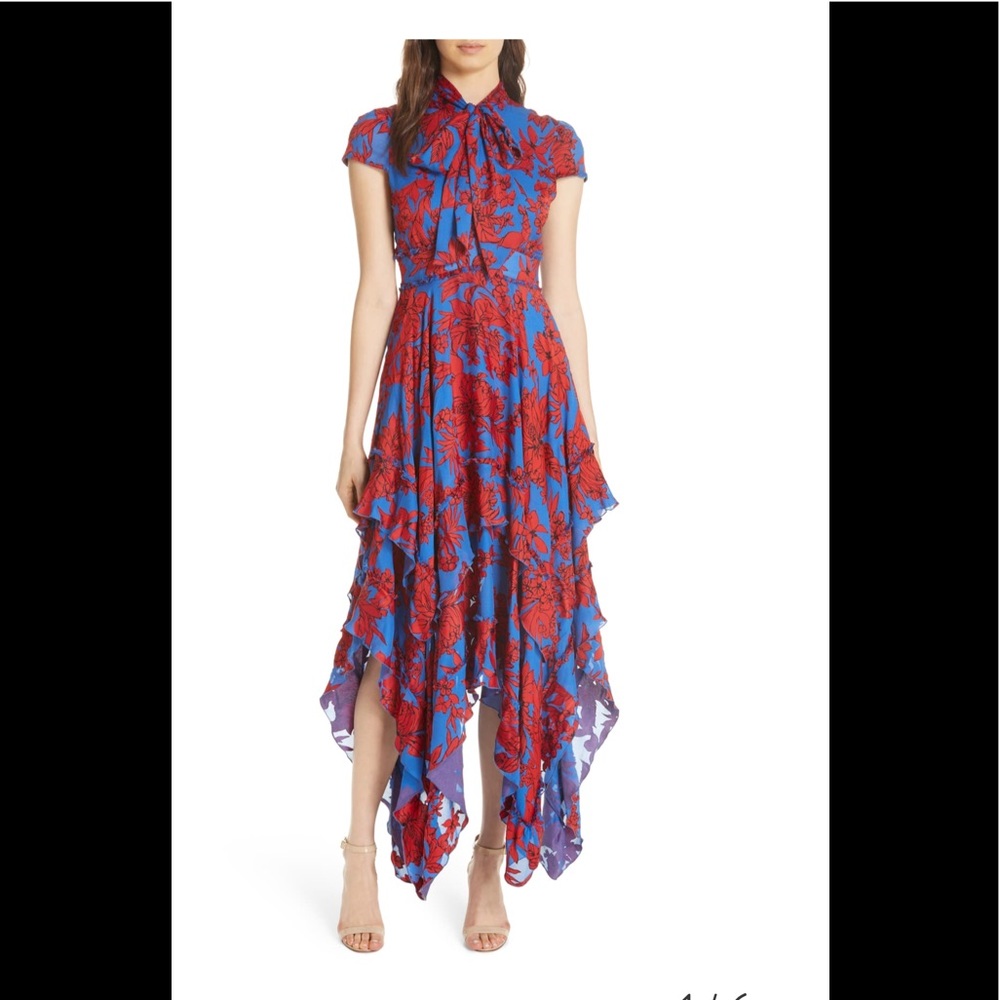 Alice + Olivia Lila ruffle dress